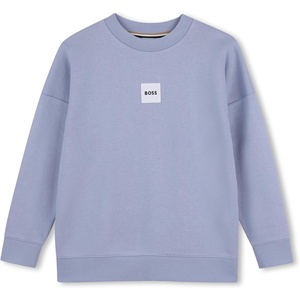 BOSS Boys’ Boys Sweatshirt Kids Lightweight Stretch Performance Athletic Sweatshirt(Medium Grey)