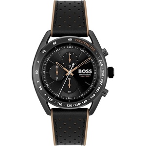 BOSS Center Court Men’s Chronograph Stainless Steel Watch – Water Resistant(Center Court Black)