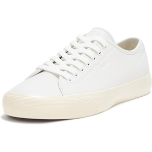 BOSS Girls Aiden Logo Block Leather Low Top Sneaker(Milk)