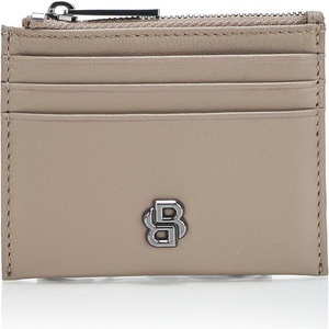 BOSS Icon Logo Zip Card Case, cream, PCE.