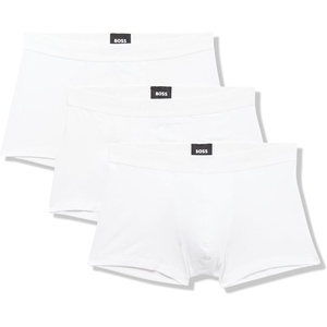 BOSS Men’s 3-pack Bold Logo Trunks(Salt White)