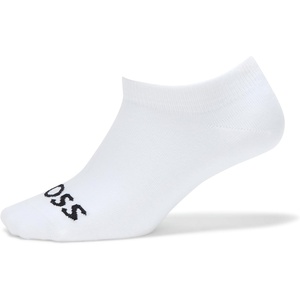 BOSS Mens 3-pack Logo Design Solid Color Ankle Socks(Black)