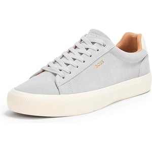 BOSS Men’s Aiden Suede Low Top Sneaker(Grey High Rise)
