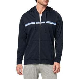 BOSS Men’s Authentic Zip Up Hooded Sweatshirt(Midnight Tide)