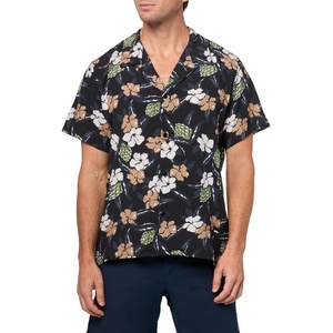 BOSS Men’s Beach Shirt(Black Carbon Floral)