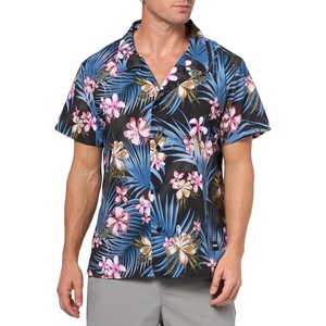 BOSS Men’s Beach Shirt(Tropical Navy Blue)
