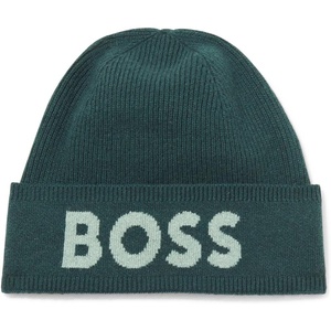 BOSS Men’s Big Logo Knit Hat(Pine Tree Green)