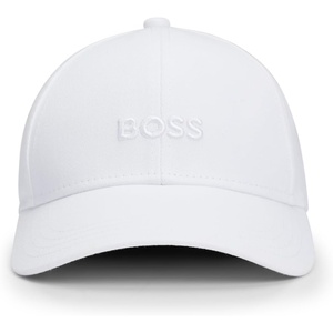 BOSS Mens Bold Center Logo Twill Cap(Blank White)