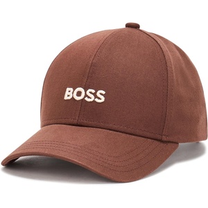BOSS Mens Bold Center Logo Twill Cap(Brown Scapolite)
