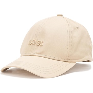 BOSS Mens Bold Center Logo Twill Cap(Dessert Beige)