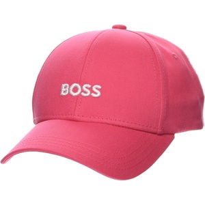BOSS Mens Bold Center Logo Twill Cap(Pink Punch)