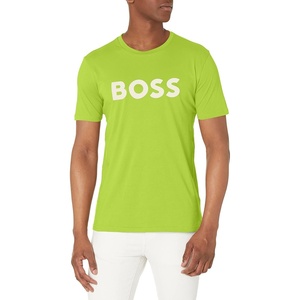 BOSS Men’s Bold Logo Short-Sleeve Jersey T-Shirt(Bright Lawn Green)