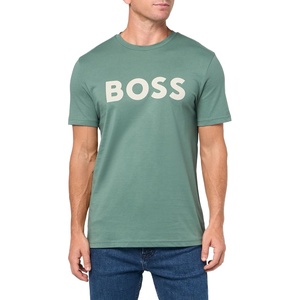 BOSS Men’s Bold Logo Short-Sleeve Jersey T-Shirt(Cucumber Green)
