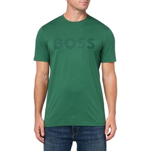 BOSS Men’s Bold Logo Short-Sleeve Jersey T-Shirt(Dogwood Green)
