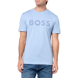 BOSS Men’s Bold Logo Short-Sleeve Jersey T-Shirt(Forever Blue)