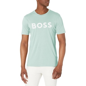 BOSS Men’s Bold Logo Short-Sleeve Jersey T-Shirt(Harbour Blue)