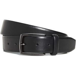 BOSS Men’s Celie Italian Leather Belt(Black)