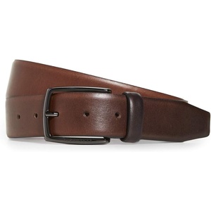 BOSS Men’s Celie Italian Leather Belt(Chestnut)