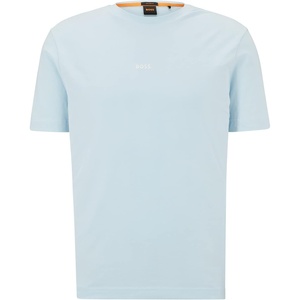 BOSS Men’s Center Logo Regular Fit T-Shirt(Artic Blue1)