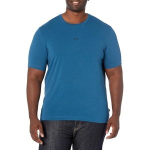 BOSS Men’s Center Logo Regular Fit T-Shirt(Sonoran Sky)