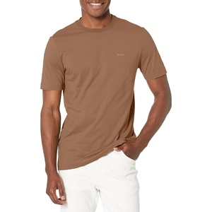 BOSS Men’s Chest Logo Soft Jersey Crew Neck T-Shirt(Marshland Green)