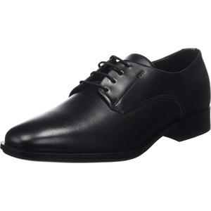 BOSS Men’s Colby Soft Leather Derby Oxford Shoes(Black)