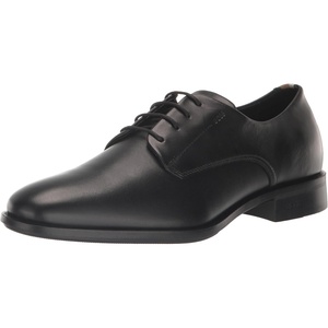 BOSS Men’s Colby Soft Leather Derby Oxford Shoes(Black Oil)