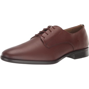 BOSS Men’s Colby Soft Leather Derby Oxford Shoes(Bright Chesnut Brown)
