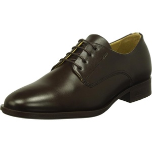 BOSS Men’s Colby Soft Leather Derby Oxford Shoes(Dark Brown201)