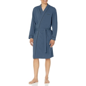 BOSS Men’s Cotton Kimono Robe(Spruce Blue)