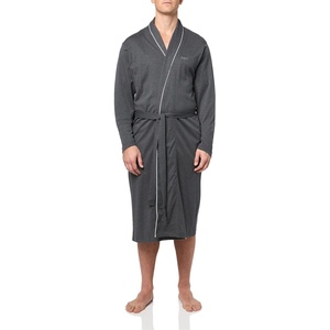BOSS Men’s Cotton Kimono Robe(Wood Apple Grey)
