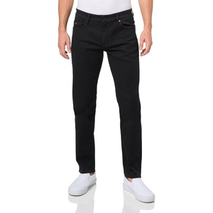 BOSS Men’s Delaware Slim Fit Stretch Jeans(Black Night)
