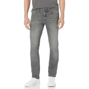 BOSS Men’s Delaware Slim Fit Stretch Jeans(Fog Grey)