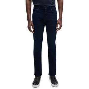 BOSS Men’s Delaware Straight Leg Slim Fit Jeans(Medium Navy Blue)