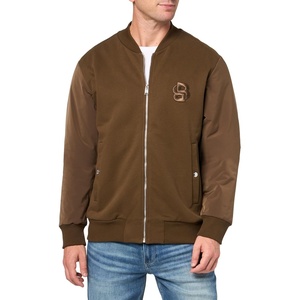 BOSS Men’s Double B Logo Cotton Bomber Jacket(Binder)