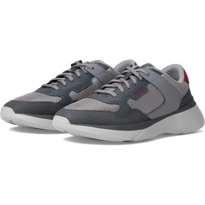 BOSS Men’s Fly Mesh Lace Up Sneakers(Fog Grey)