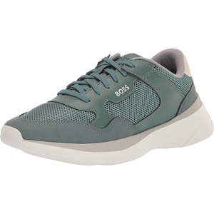 BOSS Men’s Fly Mesh Lace Up Sneakers(Green Khaki)