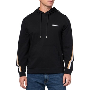 BOSS Men’s Iconic Hooded Sweatshirt(Black Currant)