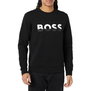BOSS Mens Iconic Logo Crewneck Sweatshirt(Black Oil)