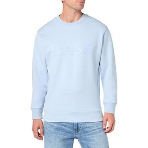 BOSS Mens Iconic Logo Crewneck Sweatshirt(Kentucky Blue)
