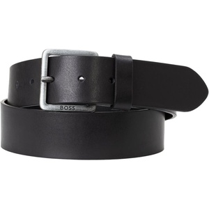 BOSS Men’s Jeeko Leather Casual Belt(Dark Black)