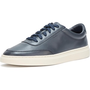 BOSS Men’s Kieran Smooth Leather Tennis Sneaker(Blue Wings Special)