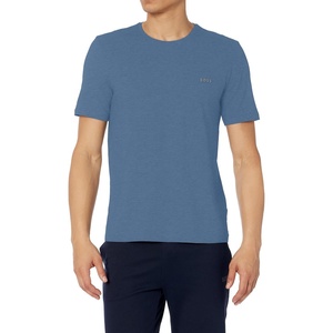 BOSS Mens Mix&Match Crewneck Cotton Lounge T-Shirt(Bijou Blue)