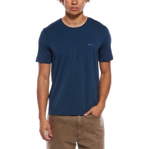 BOSS Mens Mix&Match Crewneck Cotton Lounge T-Shirt(Blue Wings)