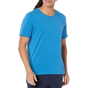 BOSS Mens Mix&Match Crewneck Cotton Lounge T-Shirt(Cerulean Blue)