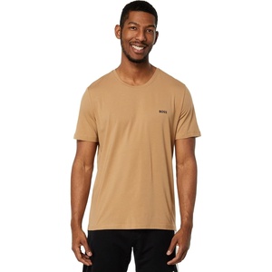 BOSS Mens Mix&Match Crewneck Cotton Lounge T-Shirt(Medium Tan)
