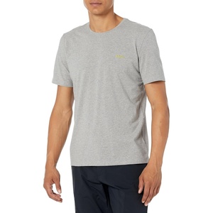 BOSS Mens Mix&Match Crewneck Cotton Lounge T-Shirt(Open Melange Grey)