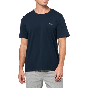 BOSS Mens Mix&Match Crewneck Cotton Lounge T-Shirt(Premium Navy)