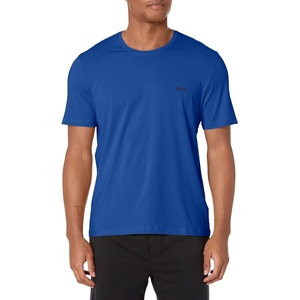BOSS Mens Mix&Match Crewneck Cotton Lounge T-Shirt(Vacation Beach Blue)
