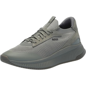 BOSS Men’s Modern Knit Structure Running Sneaker(Aluminum Taupe)